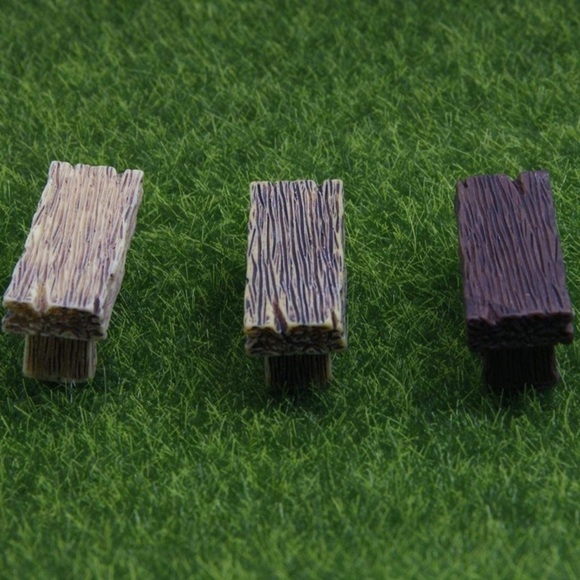 Mini Plant/Zen Garden Decorative Benches- Set Of 3 - Picture 4 of 5